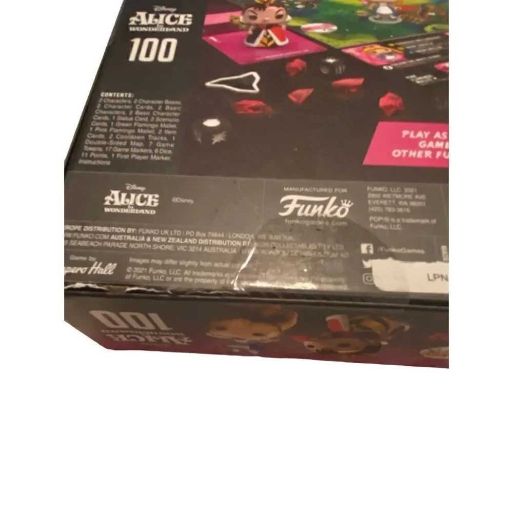 FunkoVerse Alice In Wonderland Strategy Game NWT